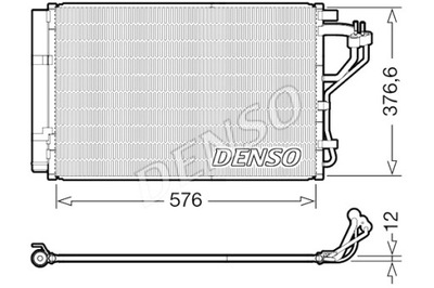 DENSO CONDENSADOR DE ACONDICIONADOR HYUNDAI I30 KIA CEED 1.4 1.6 12.11-  