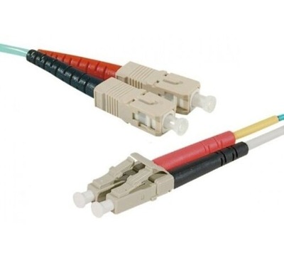 PATCHCORD OM4 50/125 SC/LC DUPLEX TURKUS 3M