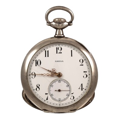 Srebrny zegarek kieszonkowy Omega