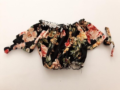 NEW LOOK modna BLUZKA CROP TOP hiszpanka KWIATY _ 36
