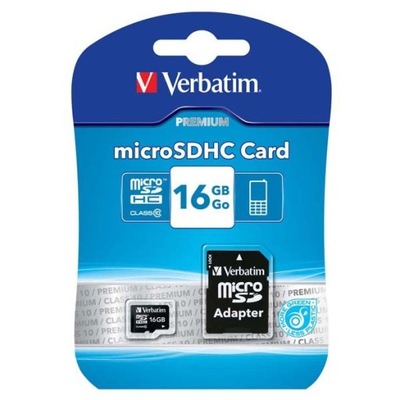 Verbatim Micro Secure Digital Card, 16GB, micro SD