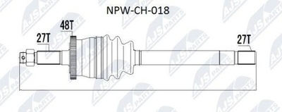 PUSAŠIS PAVAROS JEEP GRAND CHEROKEE 99-04 /WITH VAR 