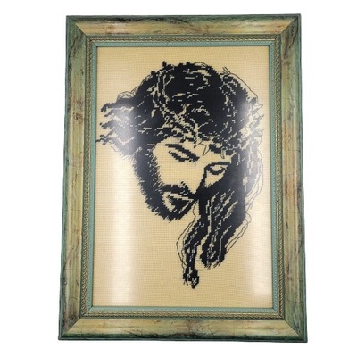 Obraz haftowany na kanwie Jezus Chrystus