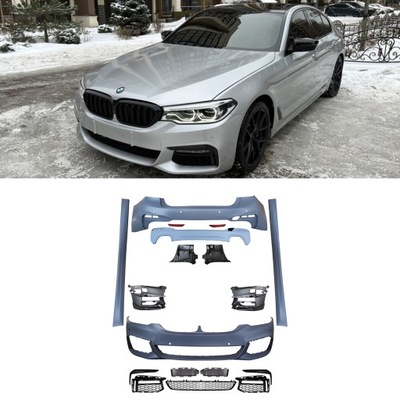 Bodykit бамперы пороги bmw g30 m-tech pre-lci 2018–2020 фото №1