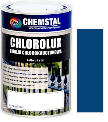 Emalia chlorokauczuk CHLOROLUX 5L NIEBIESKI 5010