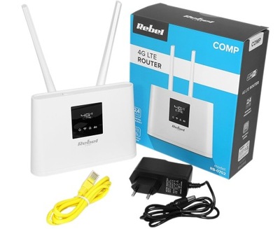 Router Bezprzewodowy REBEL SIM Modem 4G LTE Wi-Fi 300 Mb/s WAN LAN