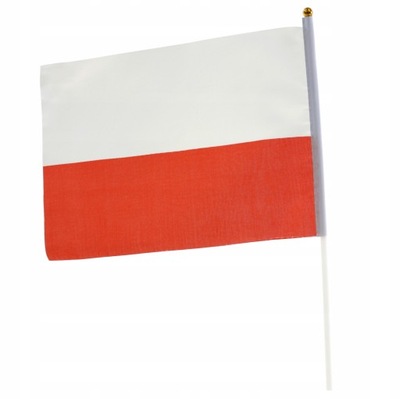 FLAGA POLSKA MATERIAŁOWA CHORĄGIEWKA POLSKI 40cm