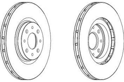 Ferodo гальмівні диски гальмівні 2szt alfa romeo mito chrys фото №1