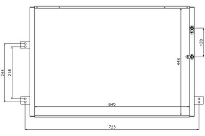 Конденсатор кондиционера toyota hiace iv 2.4-2.7 08. фото №1