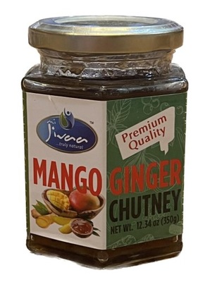JIVAA mango ginger chutney indyjski sos imbirowy z mango 350g