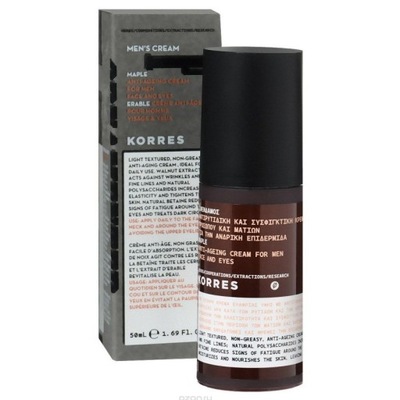 Korres Men's Cream Maple Anti-Ageing Cream Przeciwzmarszczkowy Krem Do Twar