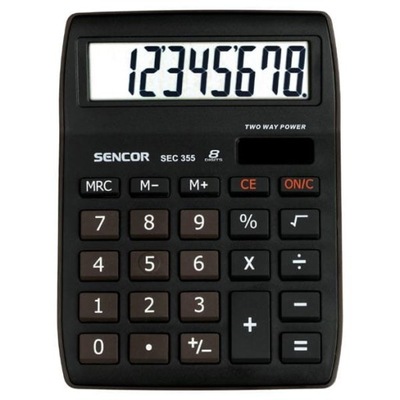 Sencor Kalkulator SEC 255/8, biała, kieszonkowy, 8