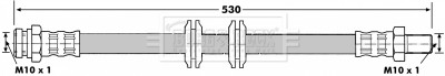 BORG & BECK BBH7066 ПАТРУБОК ГАЛЬМІВНИЙ ELASTYCZ