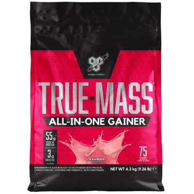 BSN True Mass 4200g GAINER BIAŁKO CZYSTA MASA SIŁA