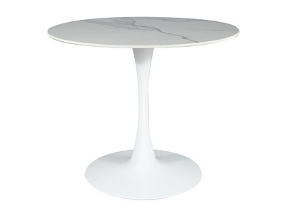Stół ESPERO, biały marmur/biały, SIGNAL, GRATISY, szybko
