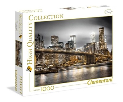 PUZZLE 1000 HQ NEW YORK SKYLINE, CLEMENTONI