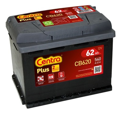 АККУМУЛЯТОР CENTRA CB620 62 AH 540 A