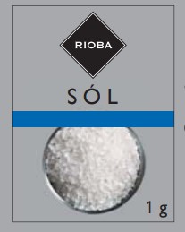 Rioba Sól warzona jodowana w saszetkach 1000 x 1g