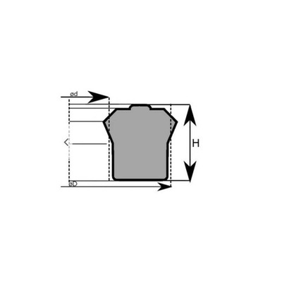 Pierścień Uszczelniający Ut 55x63x8 U6