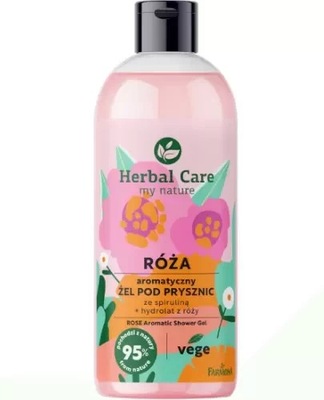 Farmona Herbal Care Róża aromatyczny żel pod prysznic ze spiruliną 500 ml