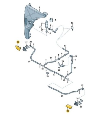 Накладка заглушка розпилювача фара w бампер ліва audi a7 s7 sline фото №1