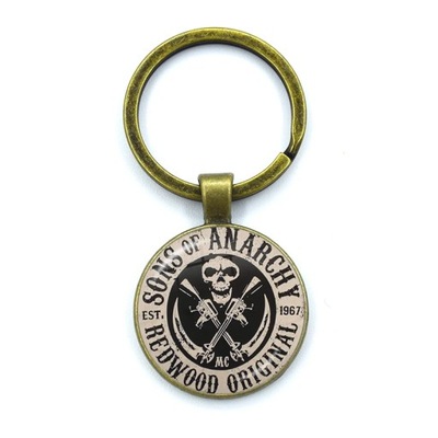 SONS OF ANARCHY LOGOTIPO KEY CHAIN KEY RING FREEDOM SYMBOL PENDANT АНАРХИЯ  