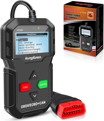 KUNGFUREN VP590 OBD II SKANER DIAGNOSTYCZNY Powystawowy 