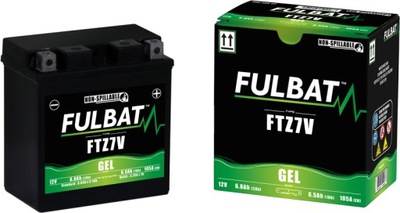 АККУМУЛЯТОР ГЕЛЕВИЙ FULBAT FTZ7V YTZ7V YTX5L-BS GEL 12V 6.8AH 105A УСИЛЕНЫЙ