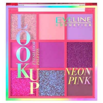 EVELINE paleta 9 cieni do powiek Neon Pink 10.8g