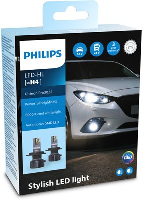 LUZ DIODO LUMINOSO LED ULTINON PRO3022 6000K H4 2 PIEZAS  