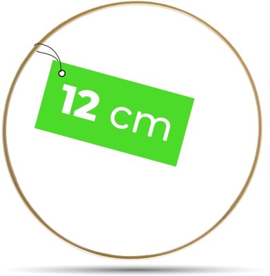 Metalowa Obręcz ZŁOTY MAT łapacz snów koło 12 cm