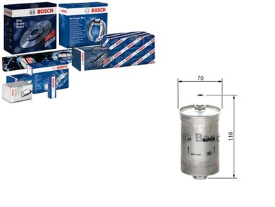 Фильтр топлива hyundai sonata 2,0 2,4 98-01 bosch фото №1