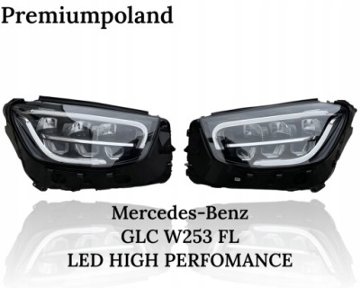 Фара фари mercedes glc w253 рестайлінг  led perfomance фото №1