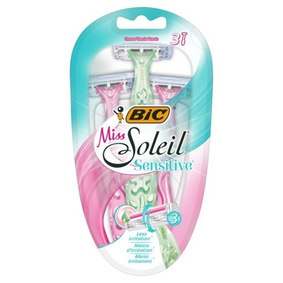 BiC Miss Soleil Sensitive 3-čepeľový holiaci strojček 3 ks
