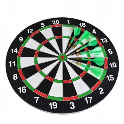 TARCZA DO GRY W DART RZUTKI LOTKI SIZALOWA ZESTAW TARCZA 42 CM + 6 RZUTEK