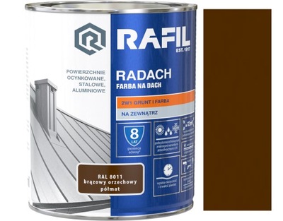 RAFIL RADACH BRĄZ ORZECHOWY PÓŁMAT 8011 0.75L