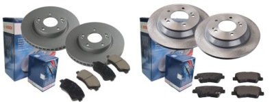 Гальмівні диски гальмівні колодки p+t bosch kia carens iv 280mm фото №1