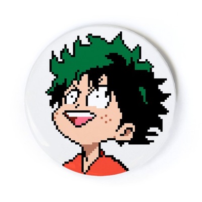 Przypinka anime My Hero Academia Deku pixel art 58