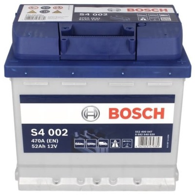 АКУМУЛЯТОР 52AH/470A S4 P+ 1 BOSCH НОВИЙ