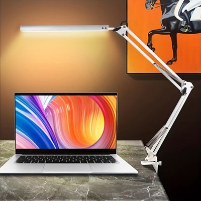Lampa biurkowa LED z 3 trybami oświetlenia, troskliwa dla oczu metalowa lam