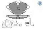 КОЛОДКИ HAM. BMW T. F10\/F11 520-530 10-\/F25 X3 10- фото