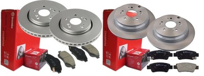 Тормозные диски тормозные колодки p+t brembo honda cr-v iii iv фото №1