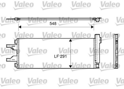 CONDENSADOR DE ACONDICIONADOR FIAT DUCATO 06- VAL814069  