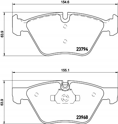 КОЛОДКИ HAM MINTEX MDB2692 BMW 3 E90 318I,320I,325I