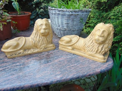 Figura lew,ceramiczny na kominek,piec,balkon,ogród