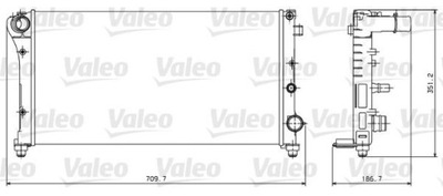 VALEO 734924 CHLODNICA, SYSTEM COOLING ENGINE  