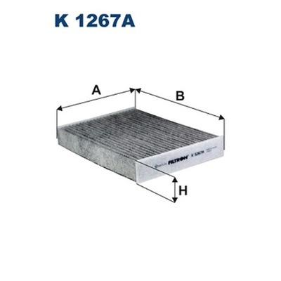 FILTR, VENTILATION PRZESTRZENI PASAZERSKIEJ FILTRON K 1267A  