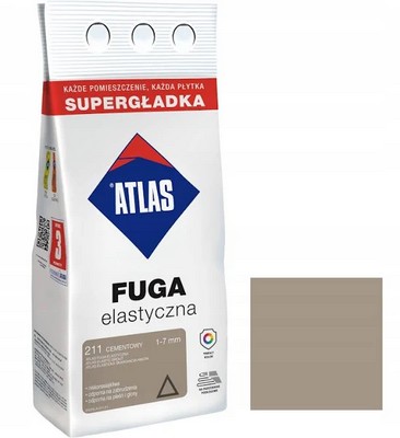 ATLAS Fuga Elastyczna Cementowa 211 2kg