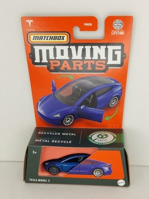 Matchbox 1:64 Moving Parts - Tesla Model 3 blue