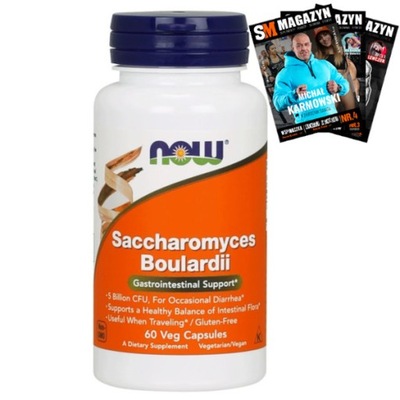 NOW FOODS PROBIOTYK SACCHAROMYCES BOULARDII TRAWIENIE DETOX 60 kaps